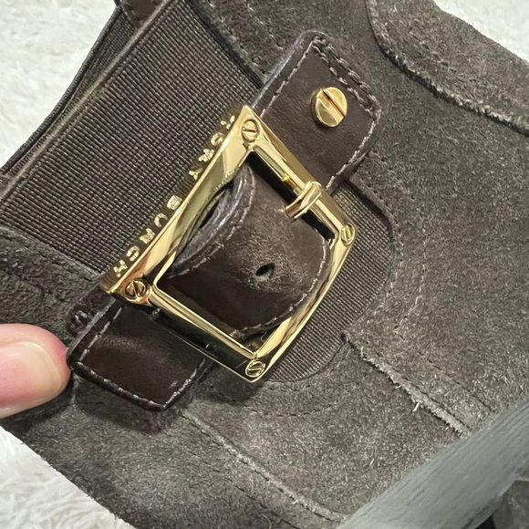 Tory Burch Adrienne Suede Wedge Booties - Size 9.5 - Picture 5 of 9